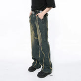 Wave Stitch Denim Jeans
